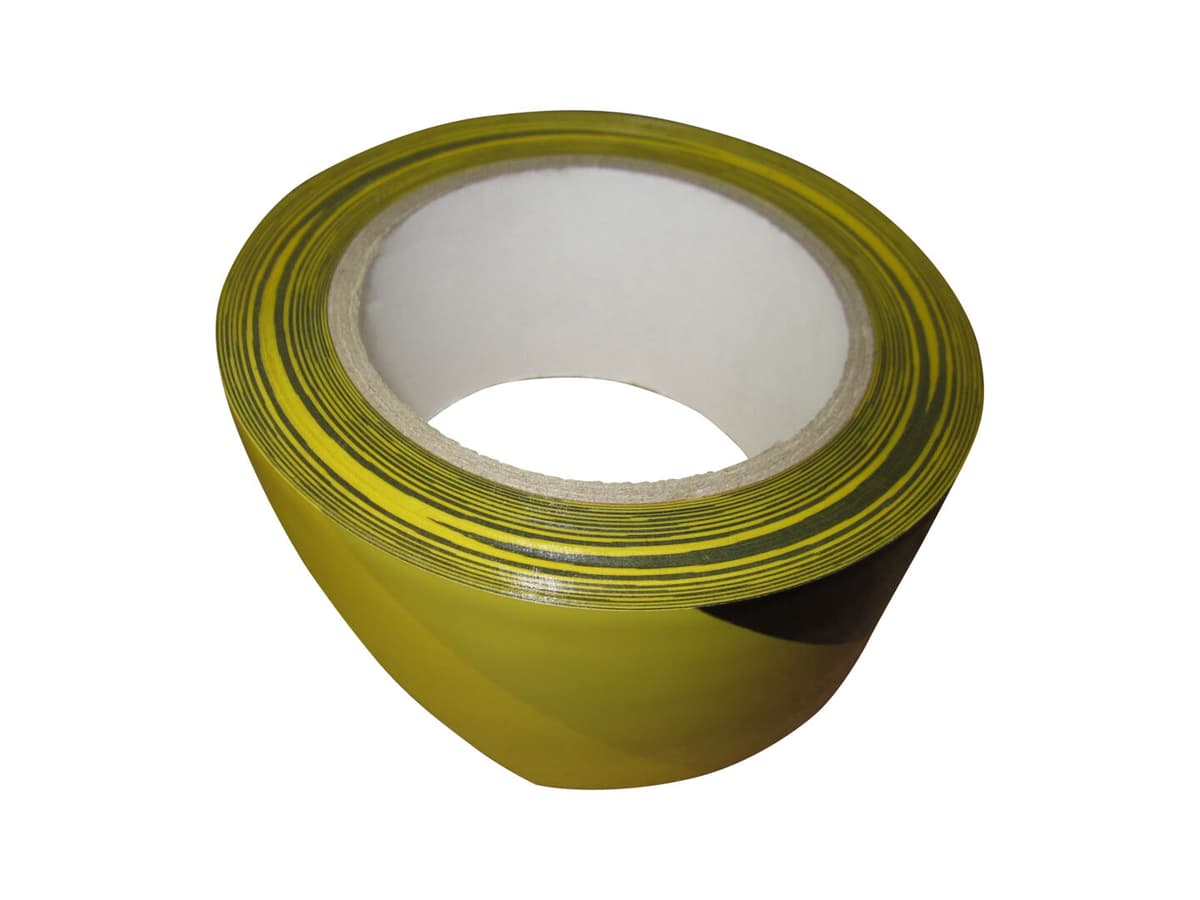 TAPE, YELLOW/BLACK (108' ROLL)