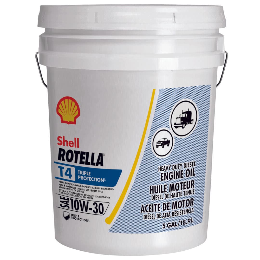 Shell Rotella T4 Triple Protection 10W-30 - PAIL - 5 GL