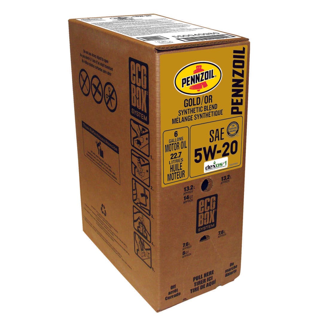 Pennzoil Gold 5W-20 Synthetic Blend - 24 QT EcoBox