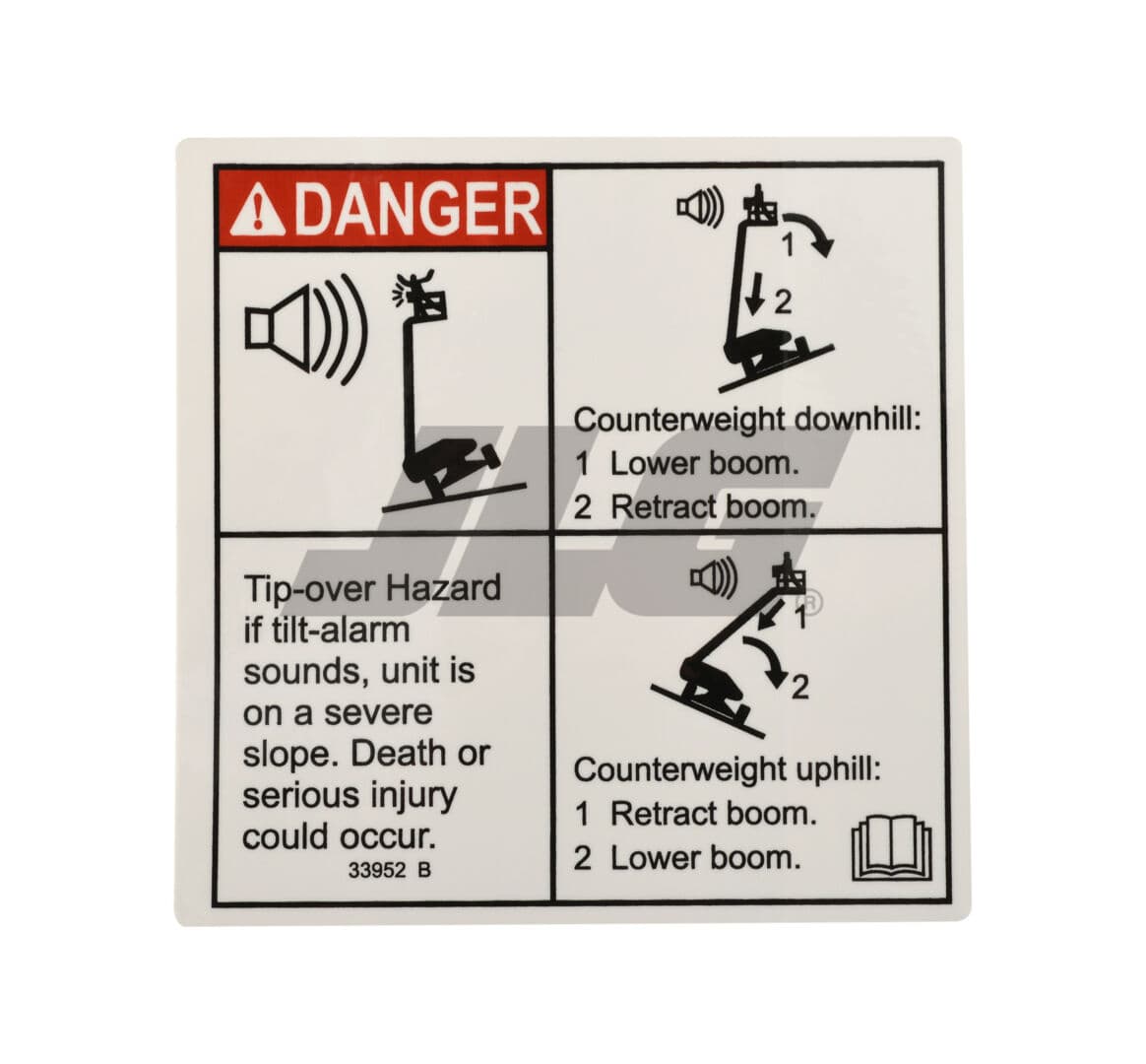 DANGER TILT ALARM