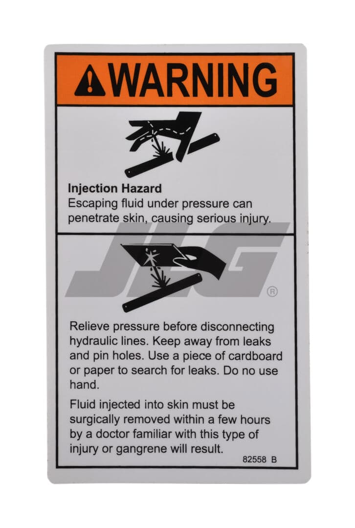WARN SKIN INJECTION HAZ