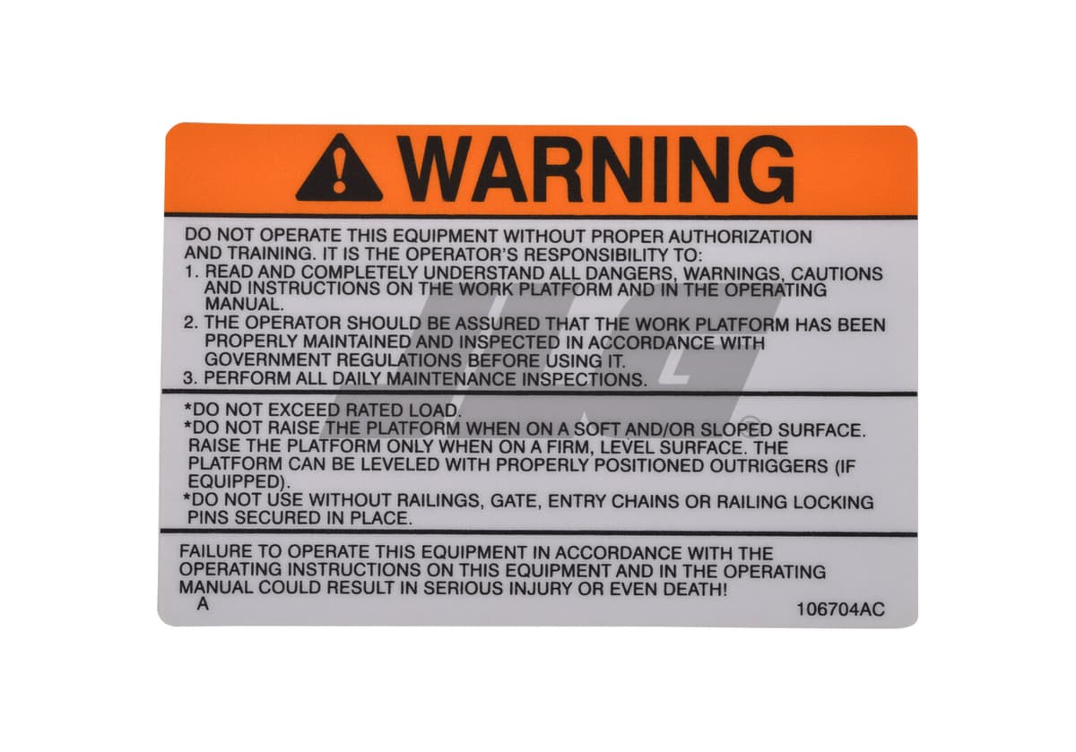 DECAL, WARNING