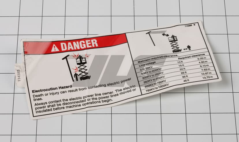 DANGER ELEC HAZARD GS