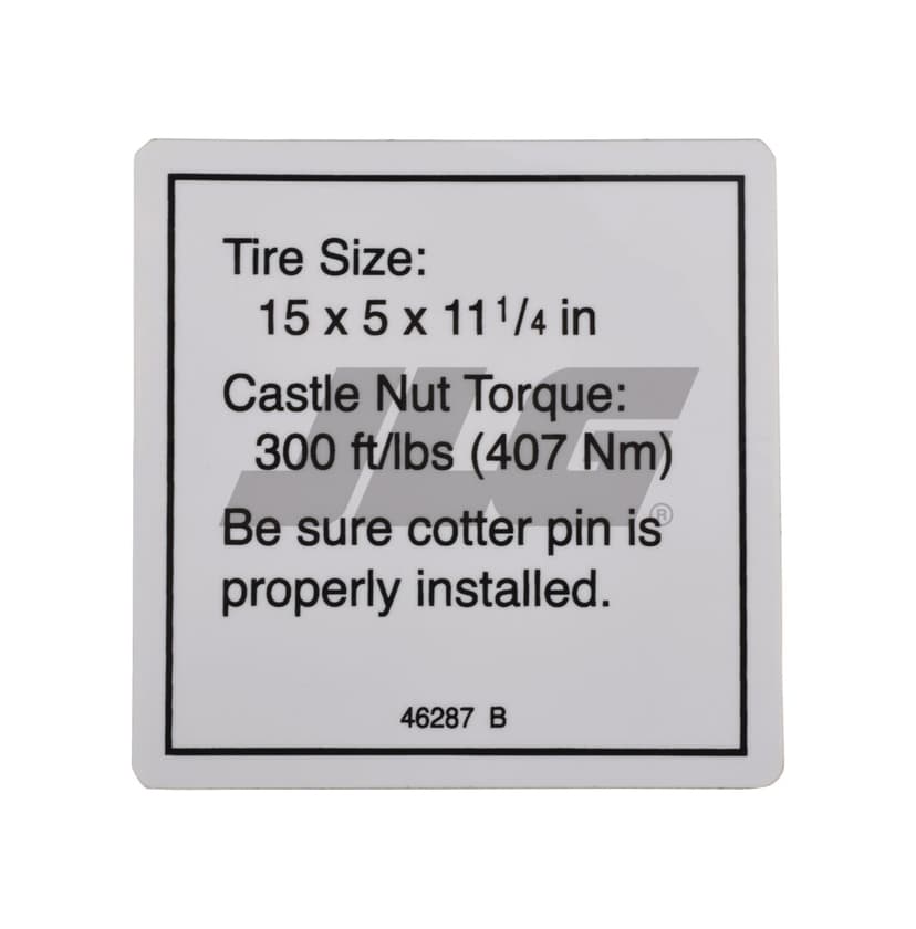 LABEL-TIRE SPEC