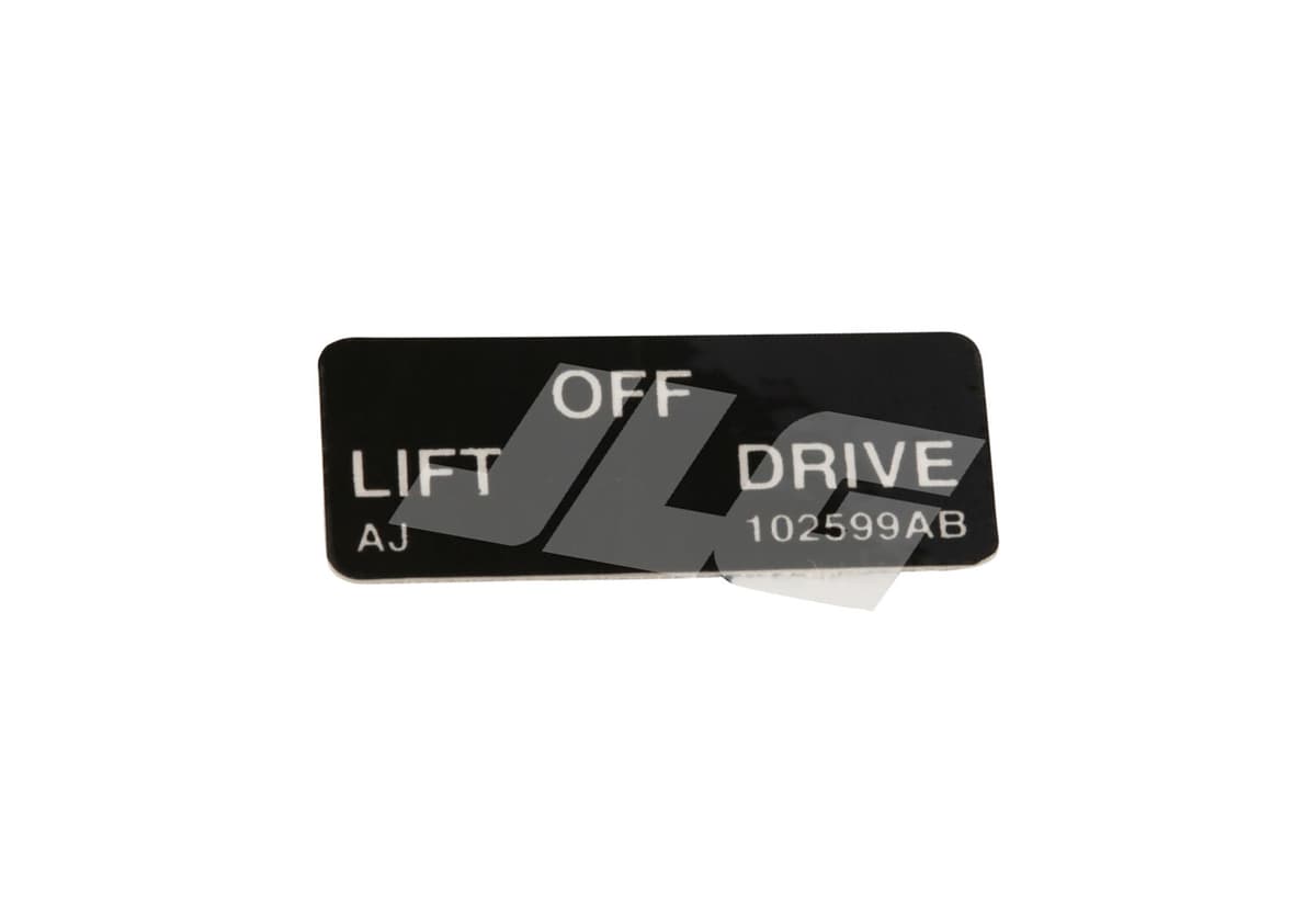 LIFT/DRIVE LABEL