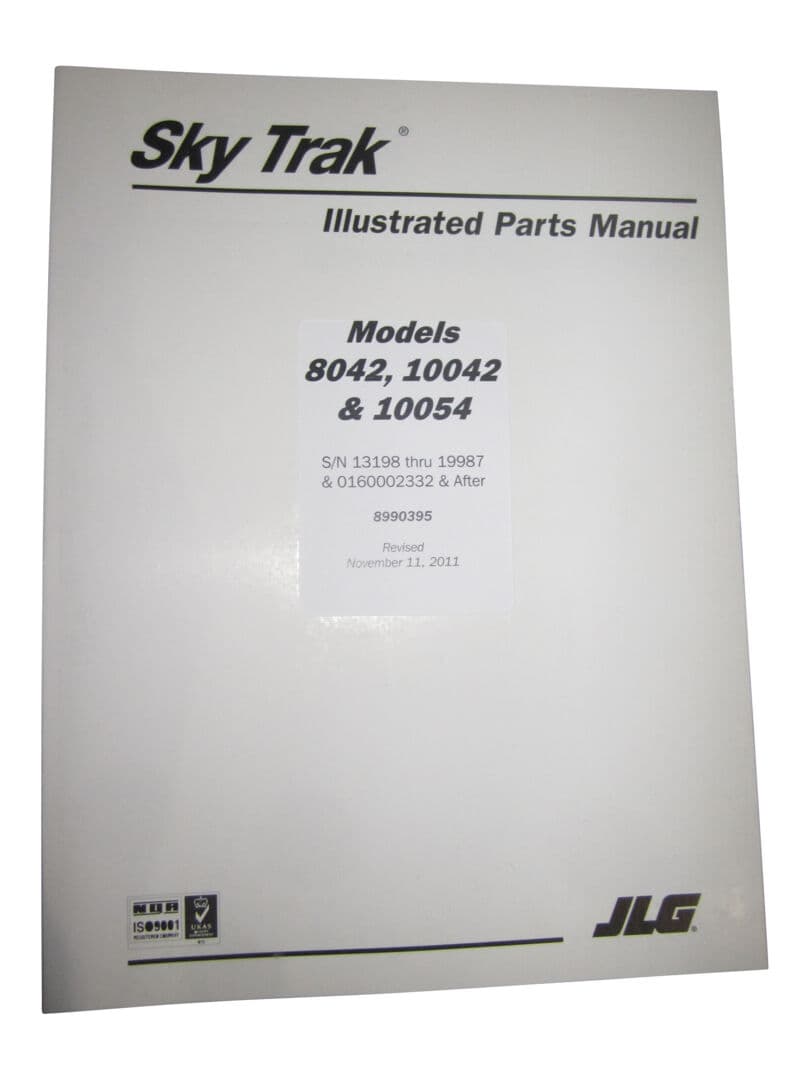 MANUAL PARTS MODEL 8042/10042/