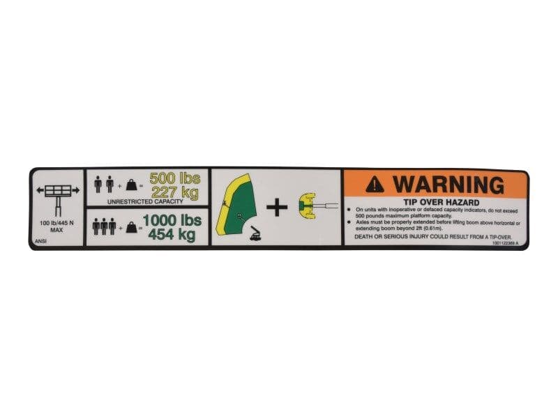 DECAL,WARNING DUAL CAP.
