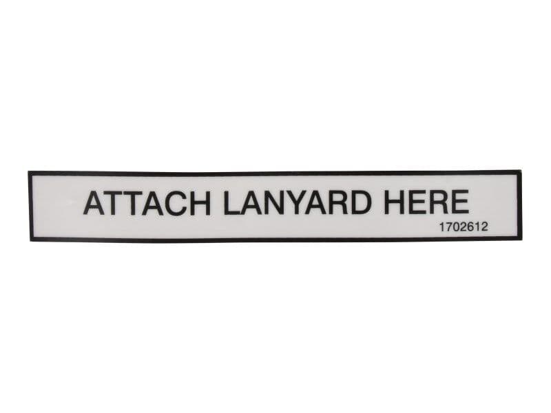 DECAL, LANYARD (D-RING)