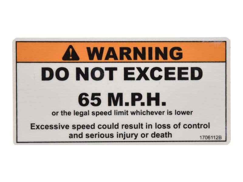 DECAL,SPEED LIMIT
