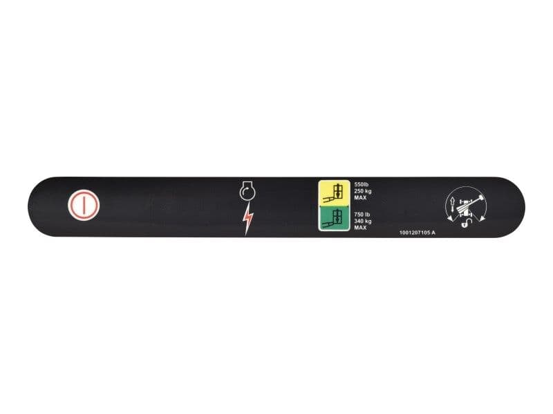 DECAL,STOP & AUX POWER (ANSI)