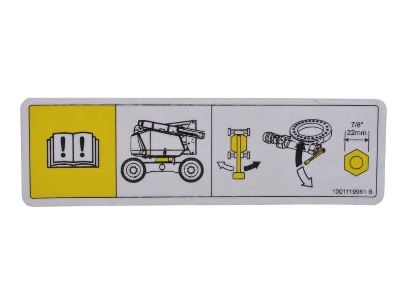 DECAL,MANUAL TURNTABLE ROTATE