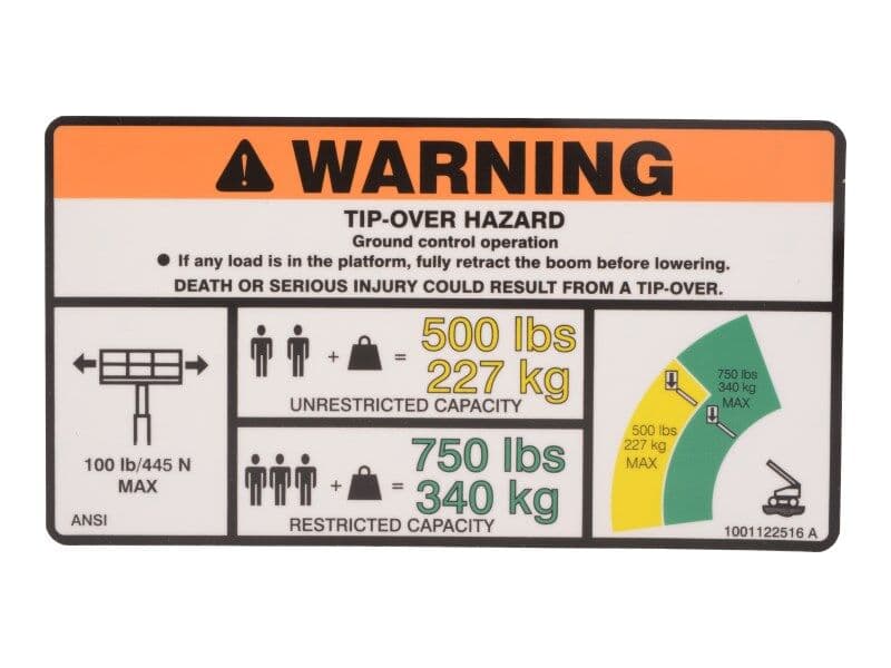 DECAL,WARNING DUAL CAP