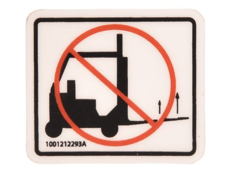 DECAL,NO FORKLIFT