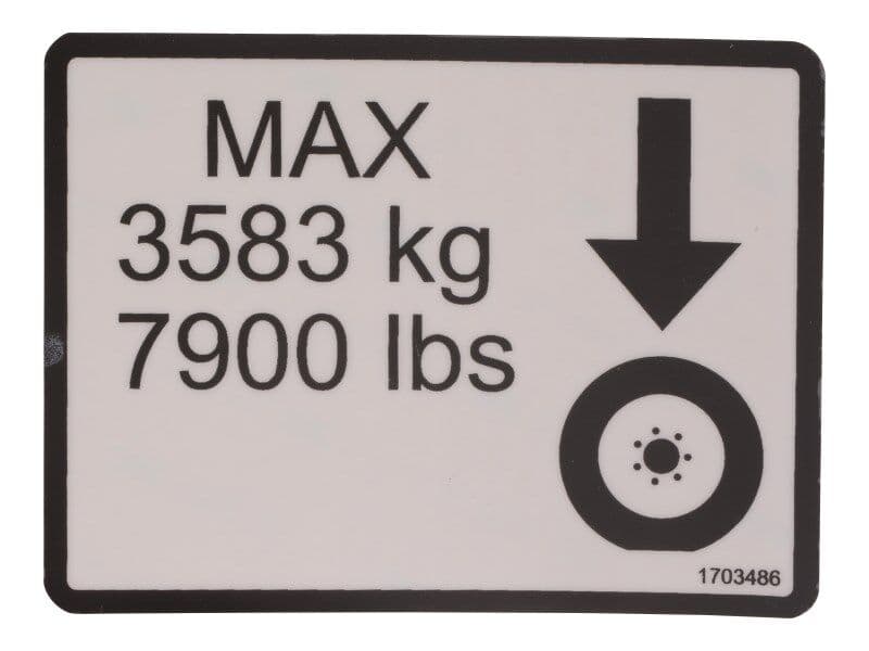 DECAL,MAX TIRE LOAD