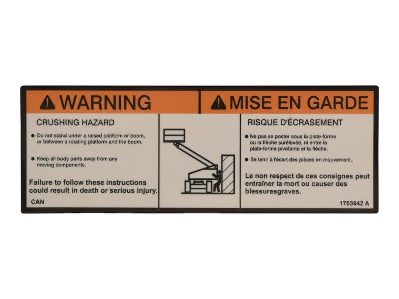DECAL,WARNING CRUSHING (CAN)
