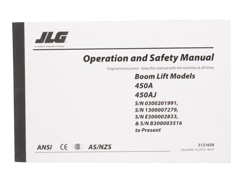 MNL 450AJ GBL OPER/SAFETY