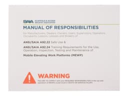 MNL,ANSI A92.22 MEWP SUPPORTED