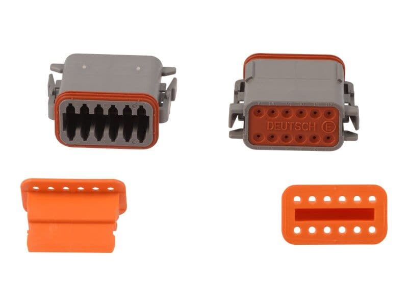 TERMINAL,12 POS PLUG C (GRAY)