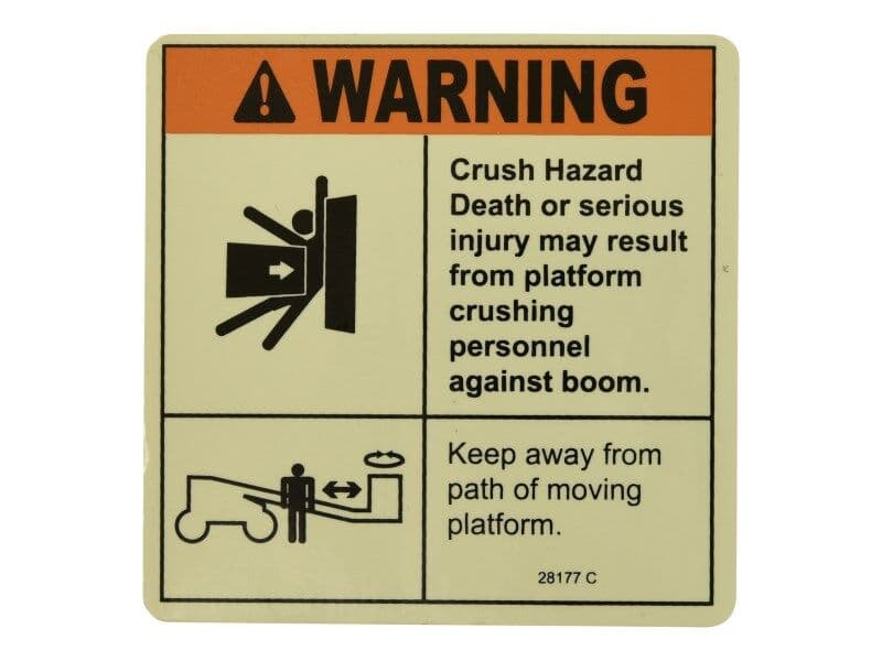WARN CRUSH HAZARD