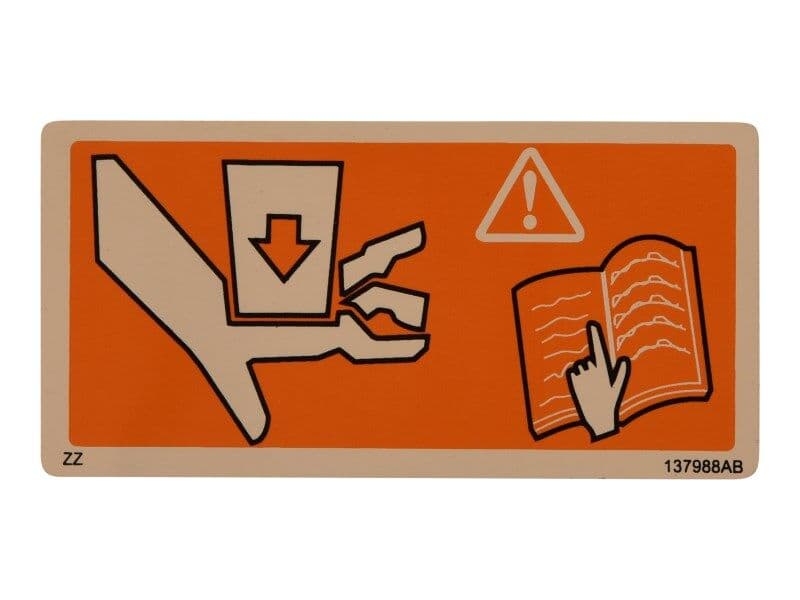 DECAL, CRUSH HAZARD