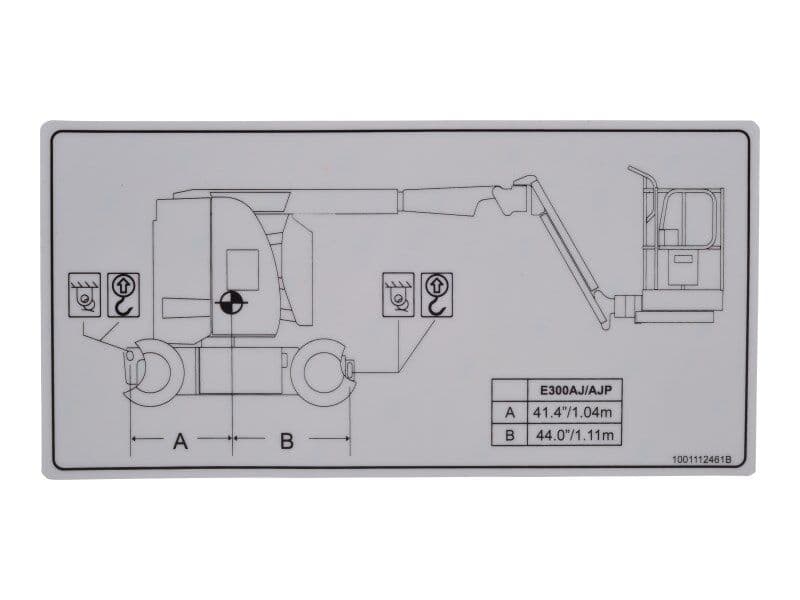 DECAL,LIFT DIAGRAM