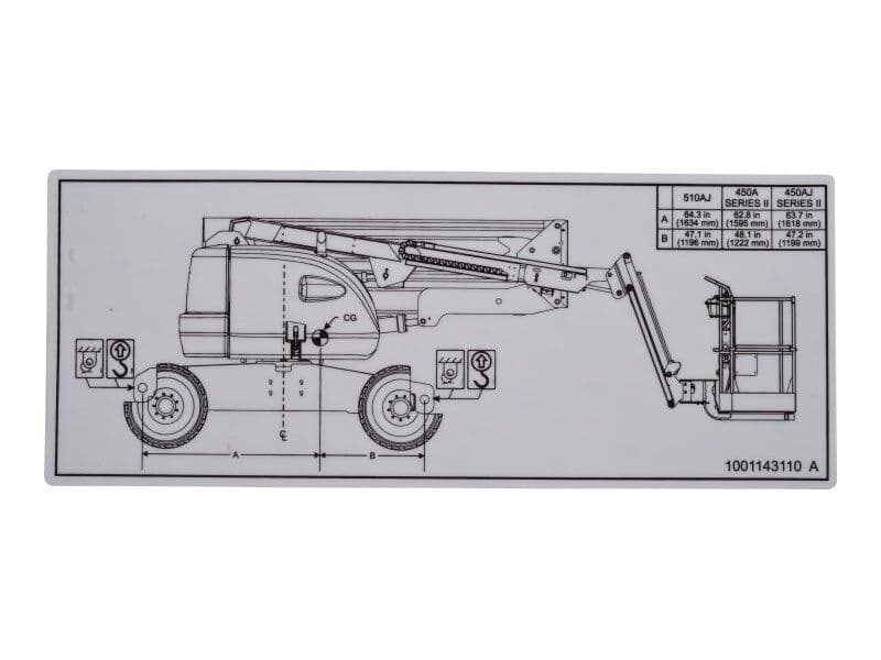 DECAL,LIFT DIAGRAM
