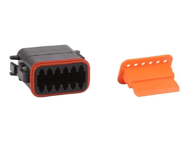 TERMINAL, CONN 12 POS PLUG BLK