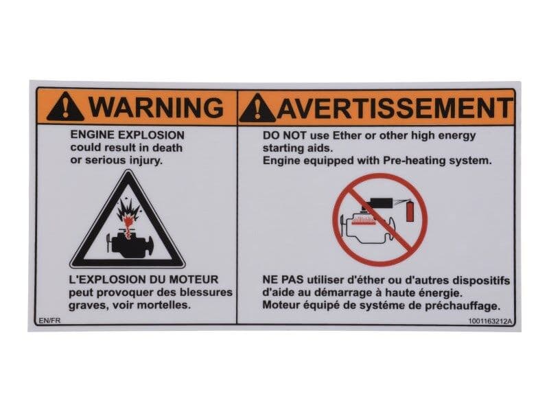 DECAL,WARNING NO EITHER (CAN)