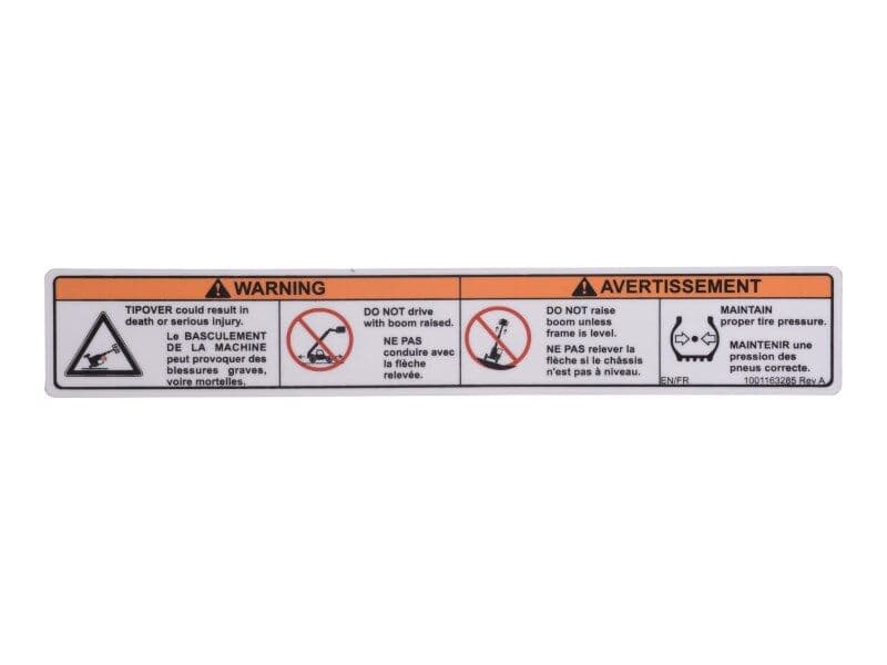 DECAL,WARNING TIP OVER (CAN)