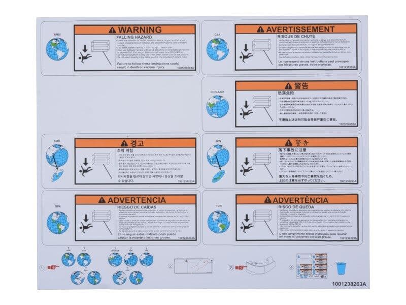 DECAL,WARNING FALLING HAZARD