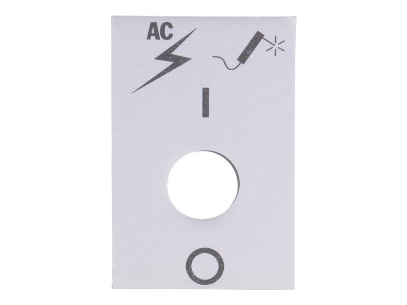 NAMEPLATE,AC & WELD