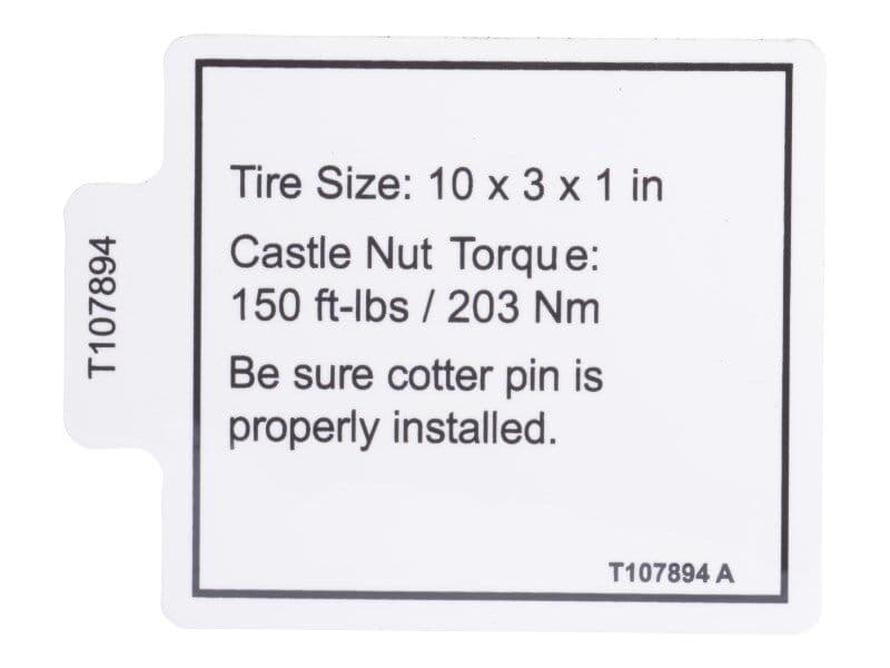 DECAL, LABEL,TIRE SPEC,GR/GRC
