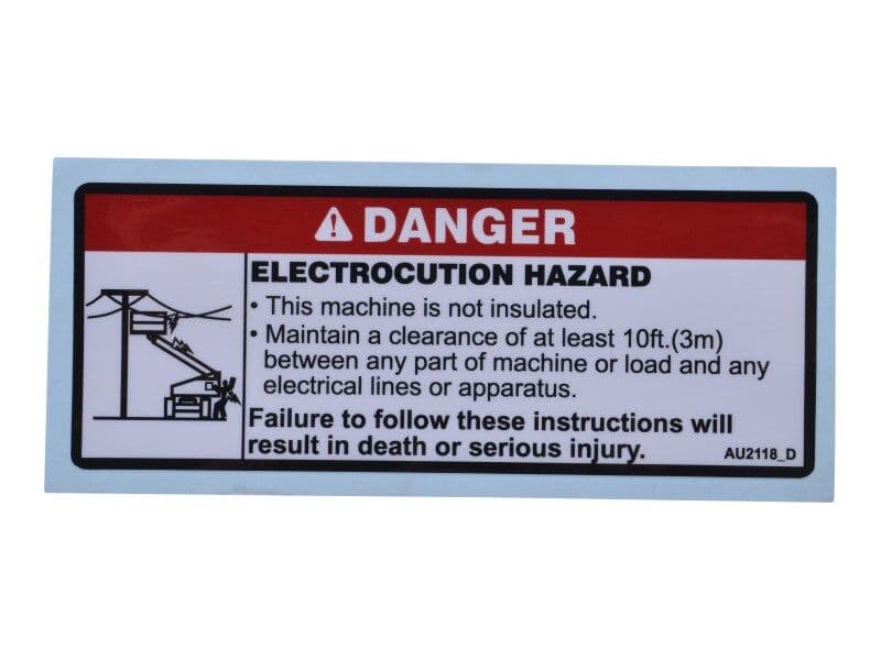 DECAL, ELECTROCUTION HAZARD