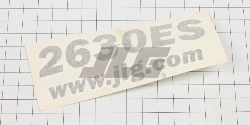 DECAL,2630ES MODEL DESIG.