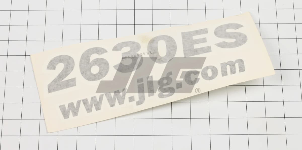 DECAL,2630ES MODEL DESIG.