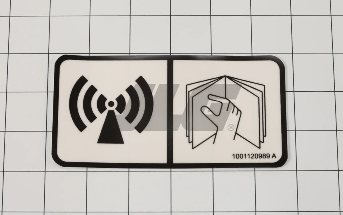 DECAL,RADIO FREQUENCY