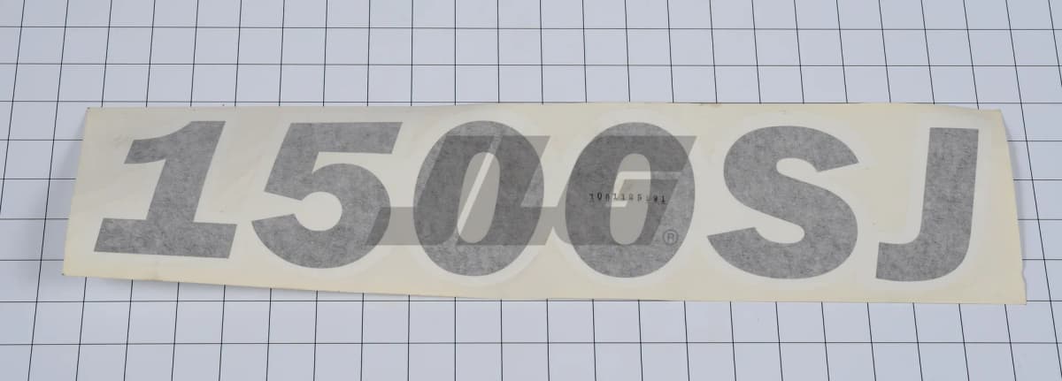 DECAL,MODEL DESIGNATION 1500SJ