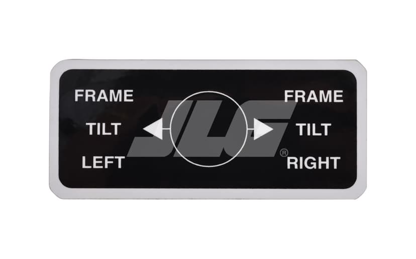 DECAL, FRAME TILT CONTROL -
