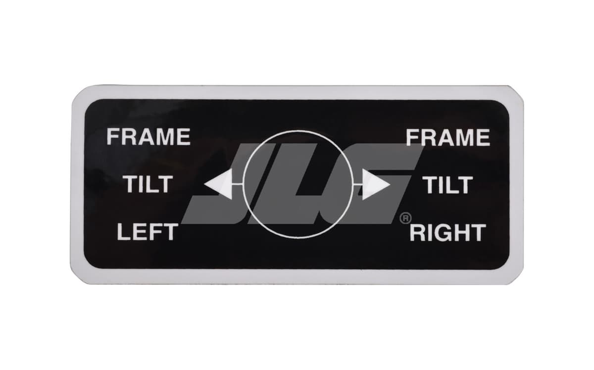 DECAL, FRAME TILT CONTROL -