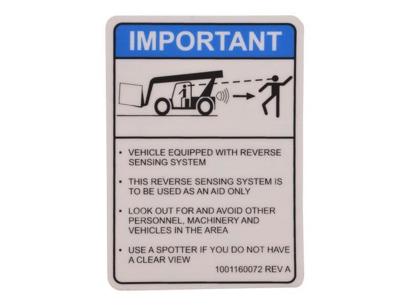 DECAL,REVERSE SENSOR SYSTEM