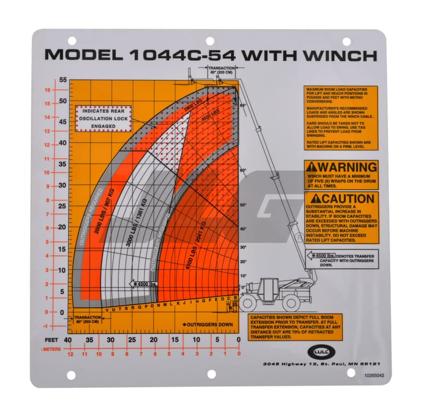 FLIP CARD, MODEL 1044C-54 WITH