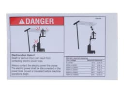 DECAL,DANGER, ELECTROCUTION