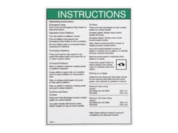 DECAL,OPERATING INSTRUCTIONS