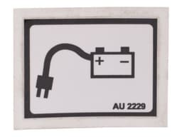 DECAL,BATTERY CHARGER PLUG