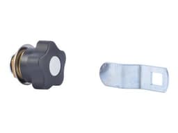 LOCKING WHEEL WITH BENT LEVER