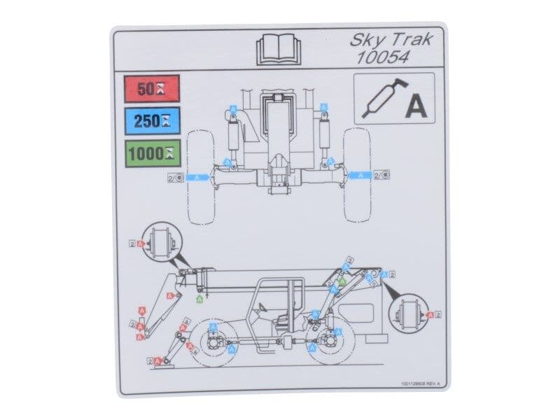 DECAL,LUBRICATION CHART 10054