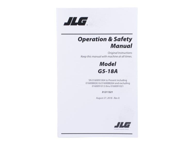 G5-18A OPER & SAFETY MANUAL