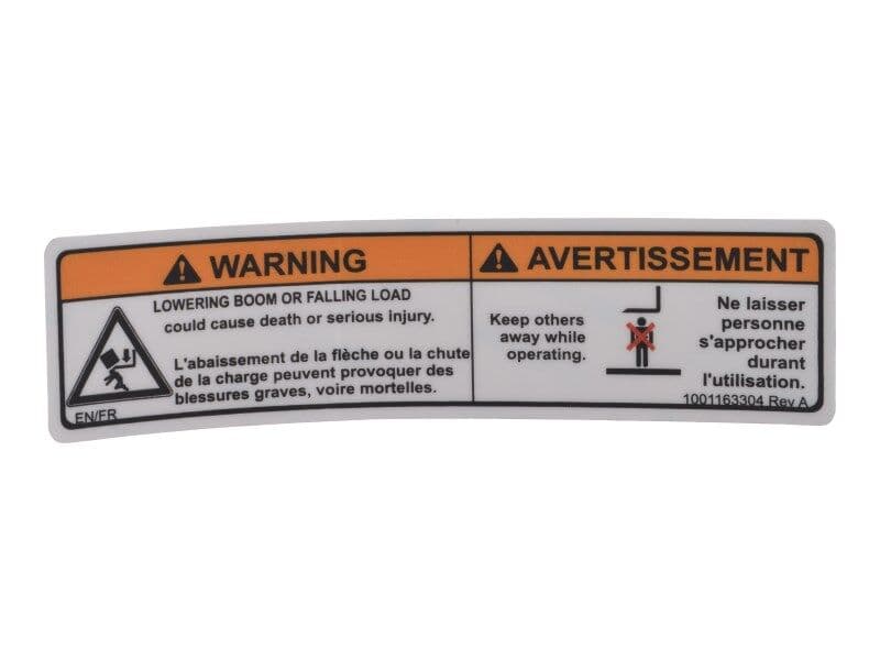 DECAL,WARNING CRUSHING HAZARD