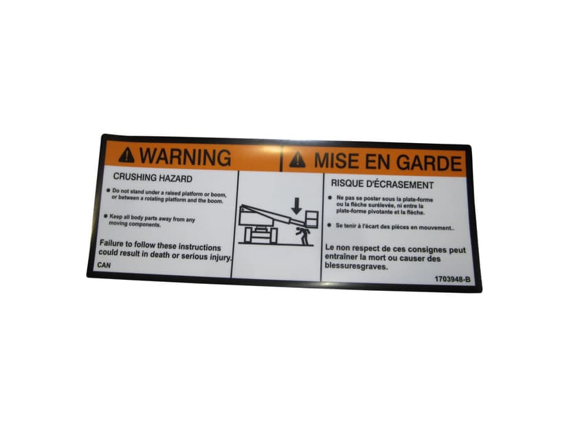 DECAL,WARNING CRUSHING (CAN)