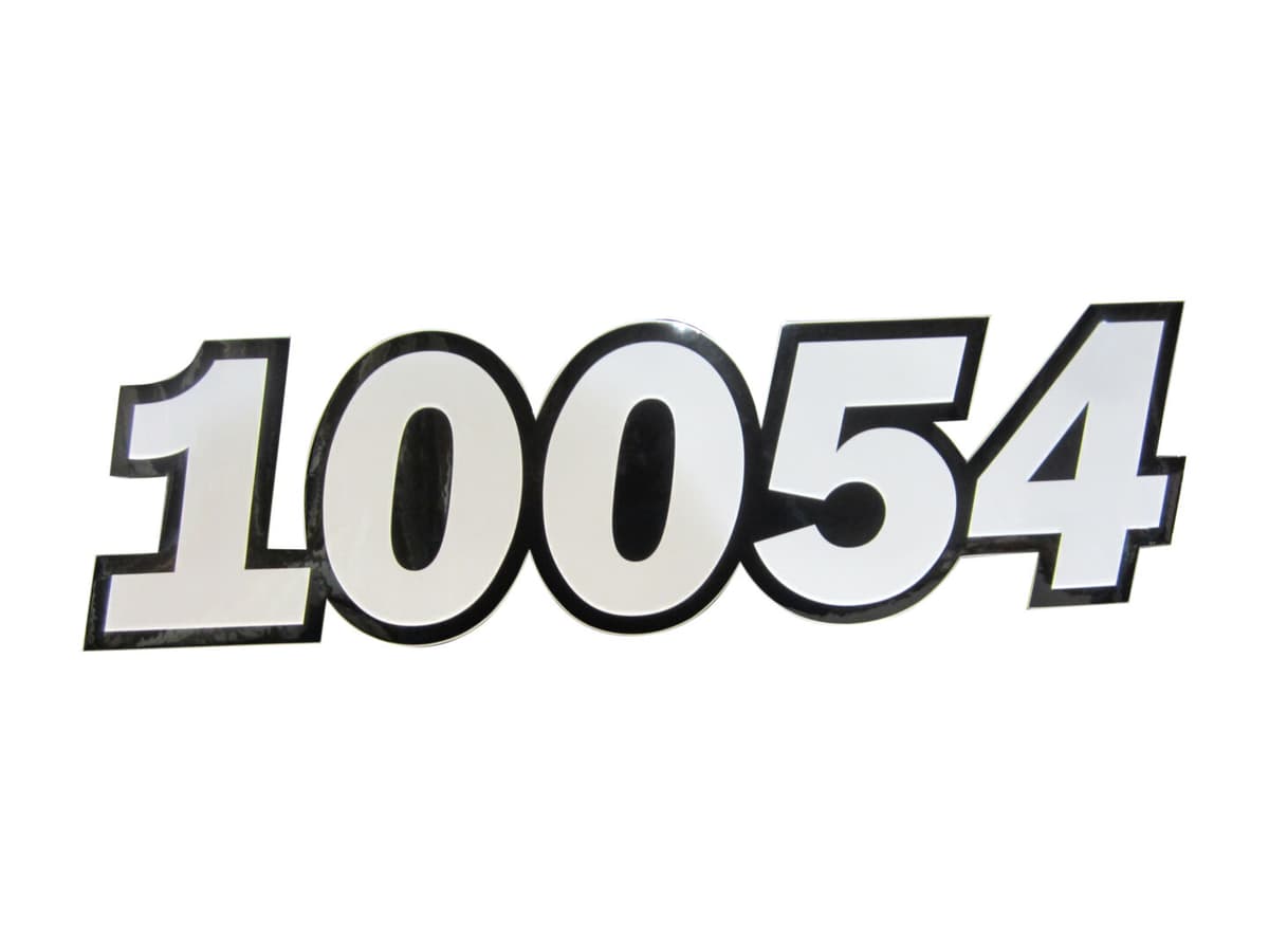 DECAL, 10054 MODEL NUMBER